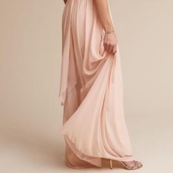 BHLD Donna Morgan Alana Dress Palest Pink Wedding - Picture 5 of 13